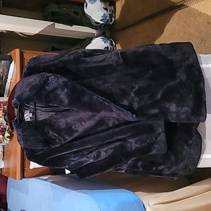 Faux fur coat
